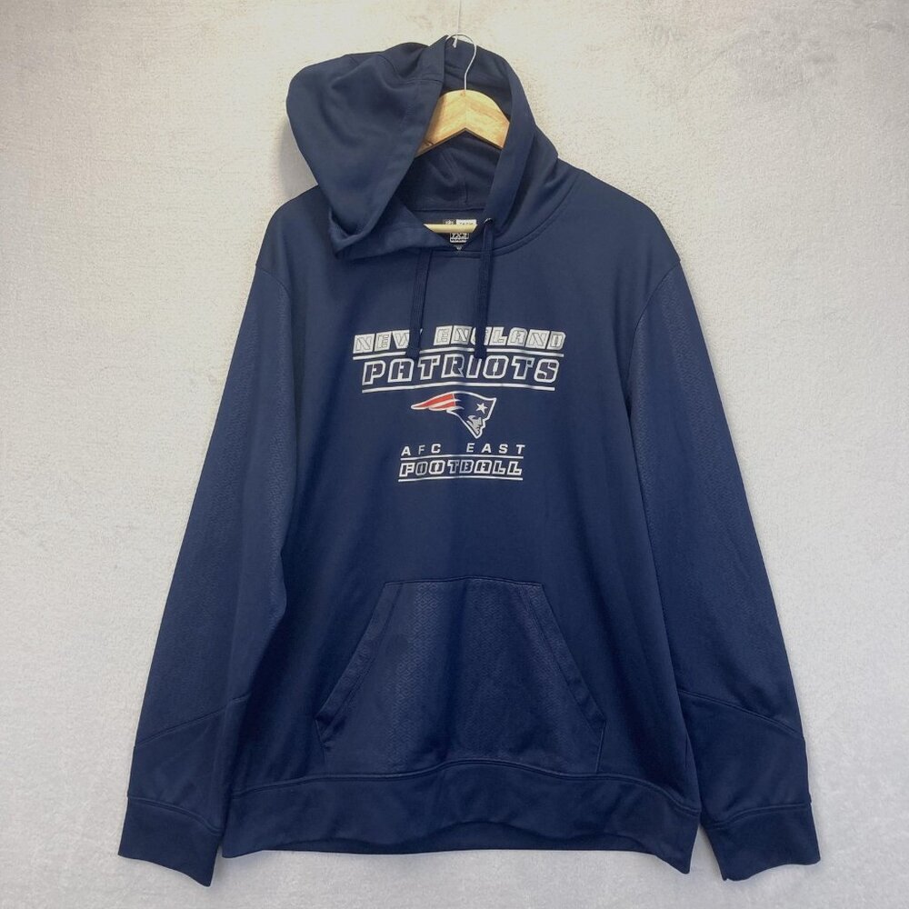 New England Patriots Hoodie Sweatshirt TX3 Warm‎ Mens XL AFC East Team Apparel